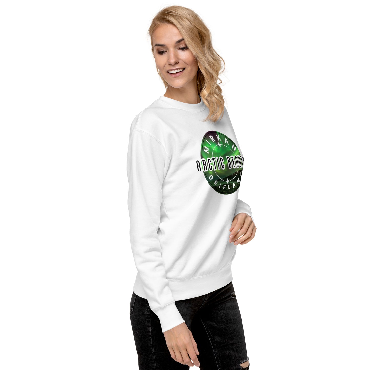 „Mirkan Oriflame“ Sweatshirt (großes Logo auf der Vorderseite)