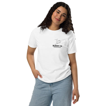 "DC Diamond" naisten t-paita (musta logo rinnassa ja selässä)