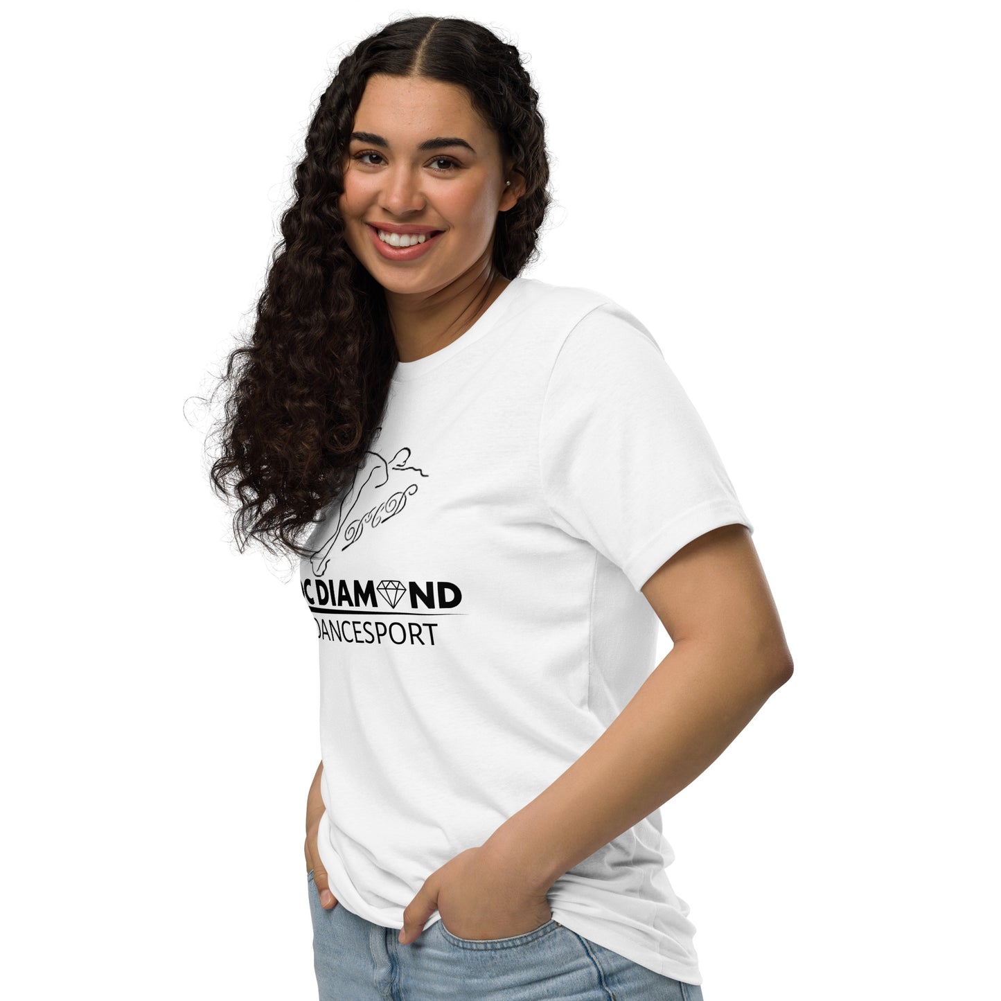 "DC Diamond" naisten t-paita (musta logo edessä)