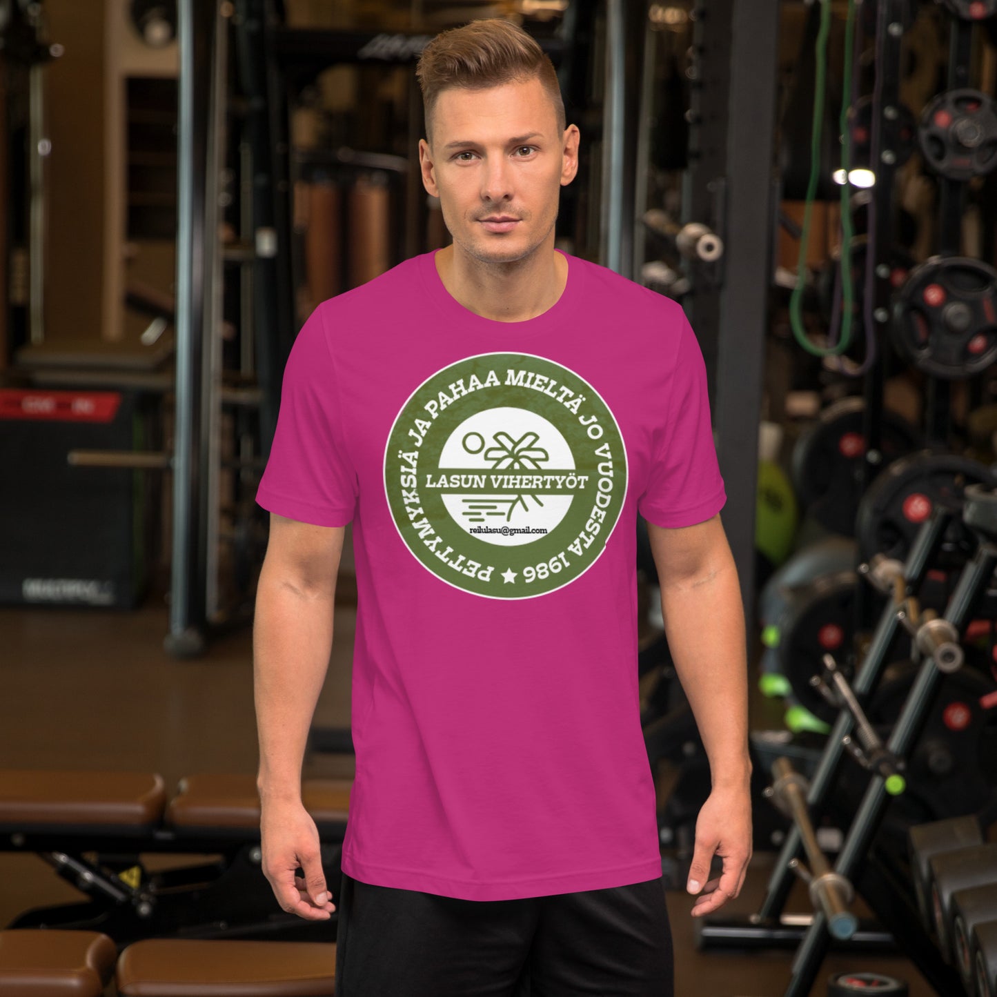 T-Shirt „Lasus grüne Arbeit“.