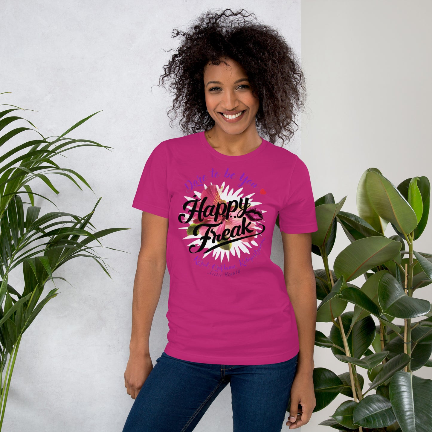 "Happy Freak" premium t-shirt (Leena Heikka)