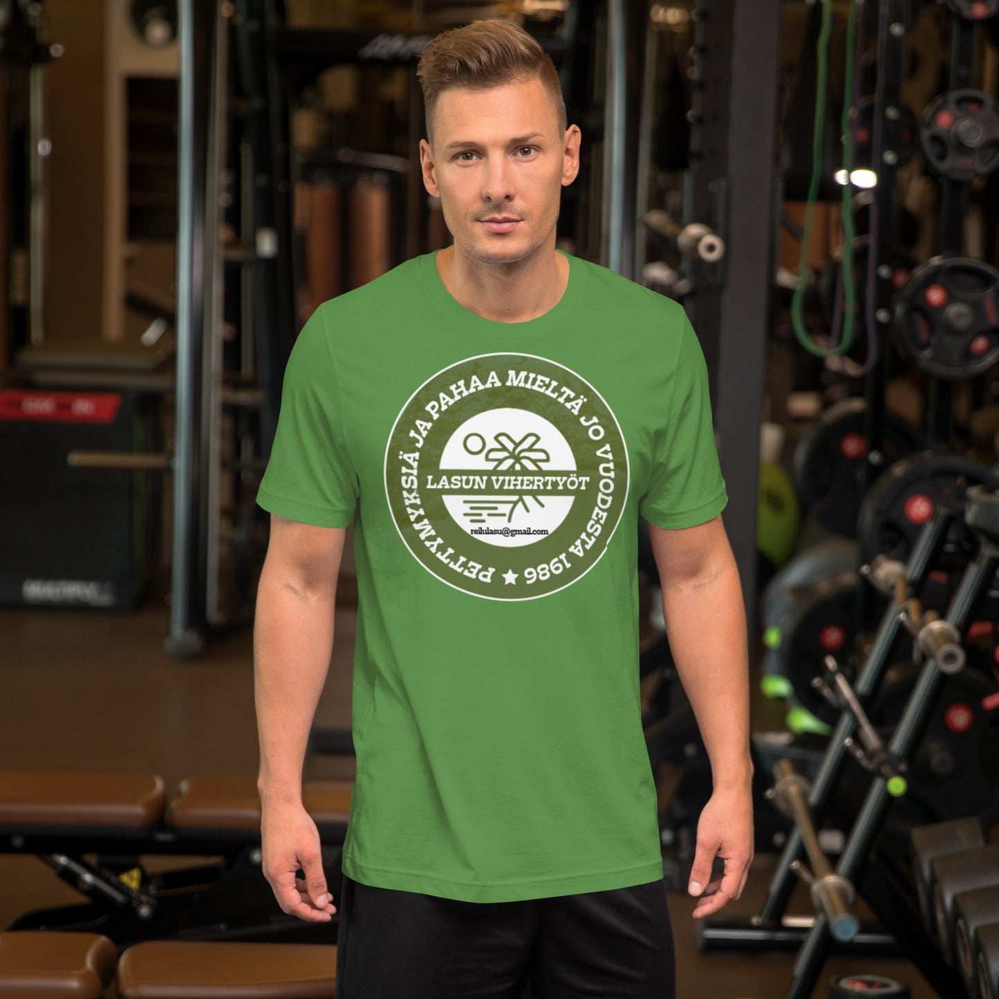 "Lasu's green work" t-shirt