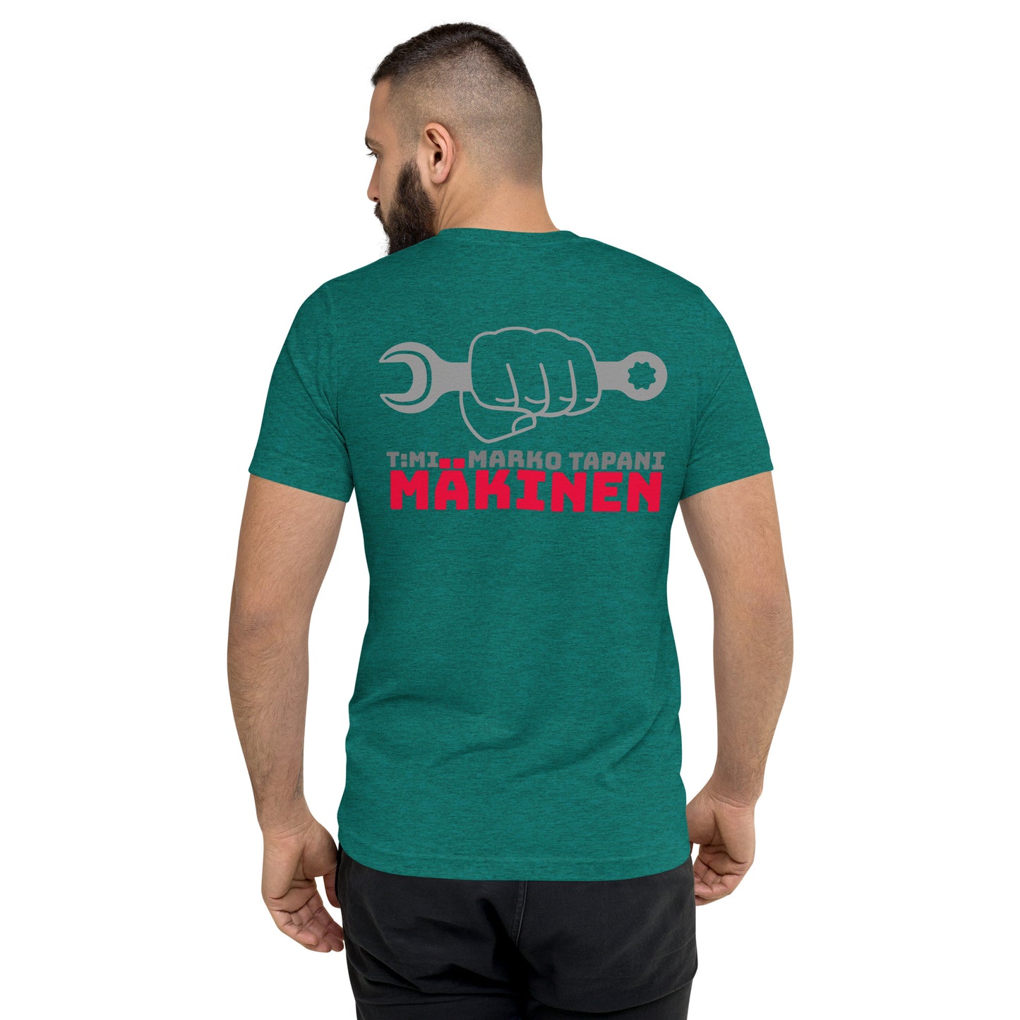 „T:mi Marko Tapani Mäkinen“-T-Shirt mit Bild auf der Rückseite