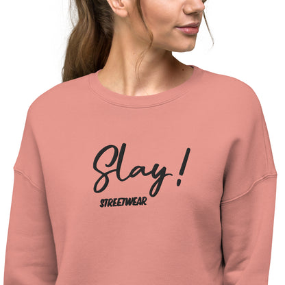 Kurz geschnittenes Damen-Sweatshirt „Slay“.