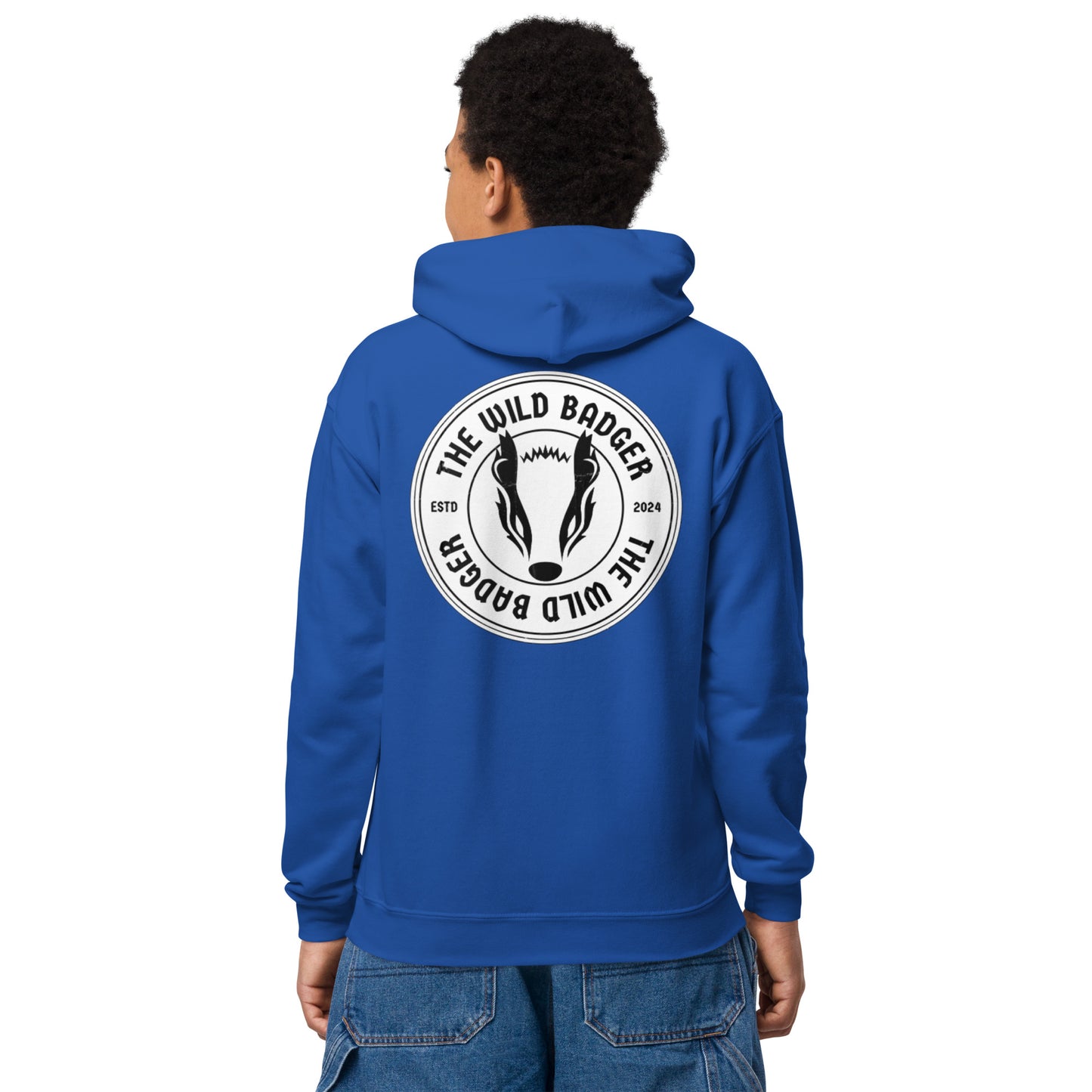 "Wild Badger" hoodie for children and teenagers