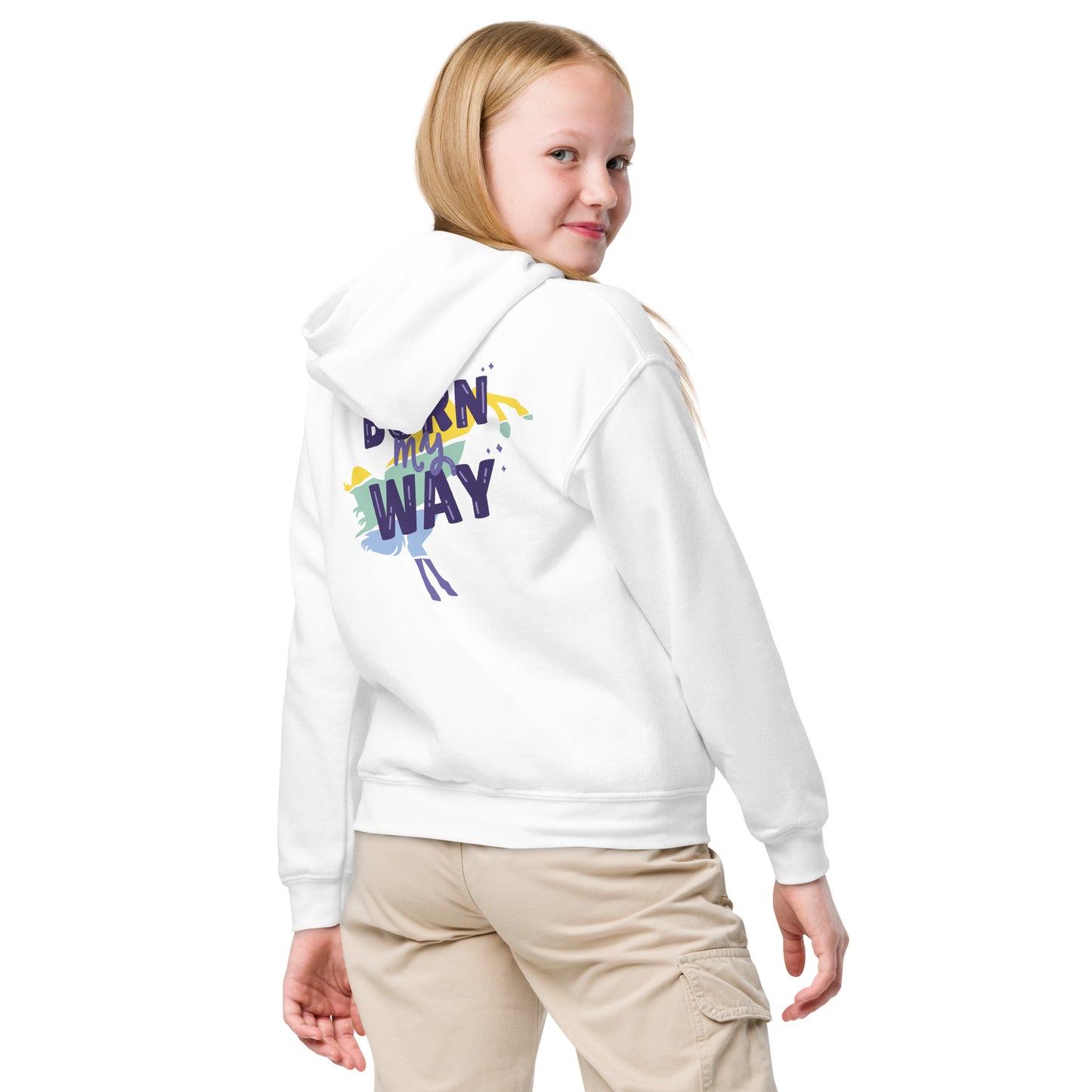 "Born my way" hoodie for children and young people