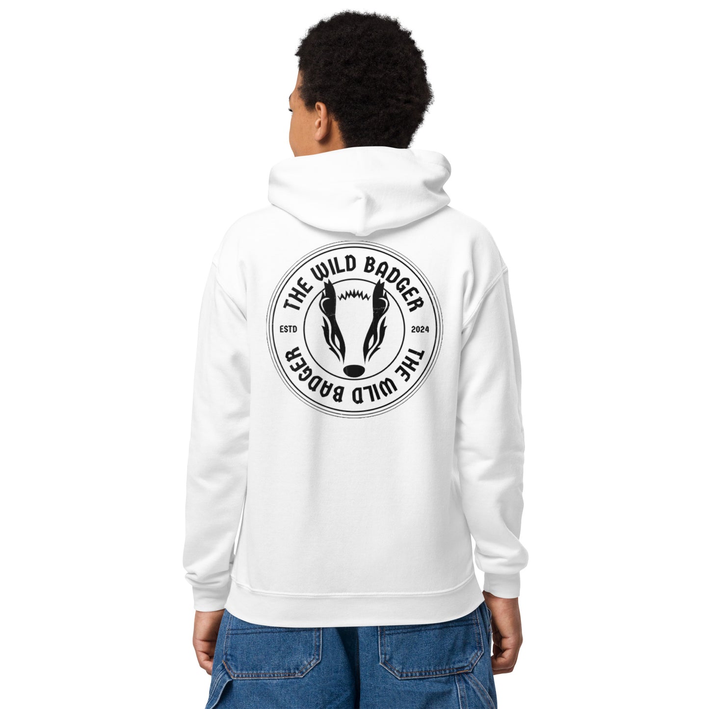 "Wild Badger" hoodie for children and teenagers